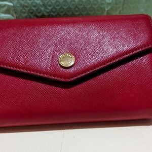 Michael Kors Red leather phone case wallet